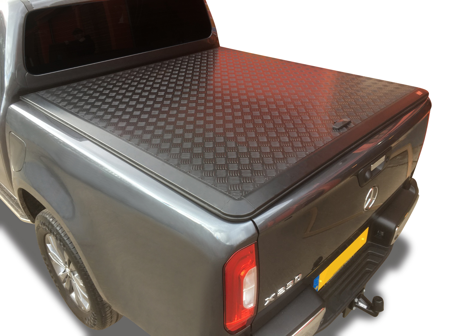 EGR Aluminium Tonneau Cover Black Finish | Mercedes X-Class 2017-2022 Double Cab 1 Mercedes X-Class EGR Aluminium Tonneau Cover Black Finish