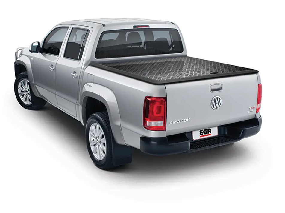 EGR Aluminium Tonneau Cover Black Finish | Volkswagen Amarok 2010-2020 Double Cab 1 VW Amarok EGR Aluminium Tonneau Cover Black Finish