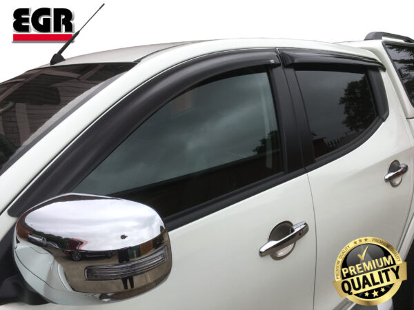 Fiat Fullback Wind Deflectors | EGR Dark Smoked Quad Set