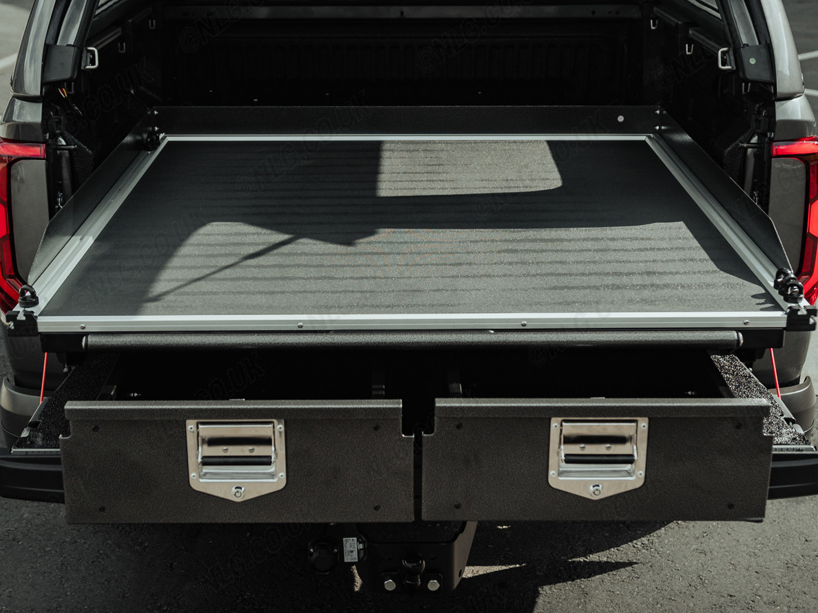Pro Twin Drawer w Sliding Floor | Volkswagen Amarok 2023-on Double Cab 1 Pro Twin Drawer w Sliding Floor | Volkswagen Amarok 2023-on Double Cab